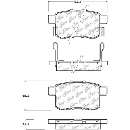 StopTech Sport Performance 11-17 Honda Accord Rear Brake Pads