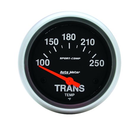 Autometer Sport-Comp 2-5/8in 100-250 Degrees (F) ElectricTransmission Temp Gauge