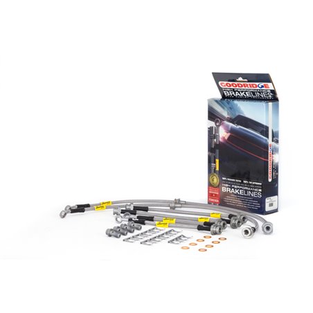 Goodridge 13-15 Nissan Sentra w/ Rear Disc Brakes SS Brake Line Kit