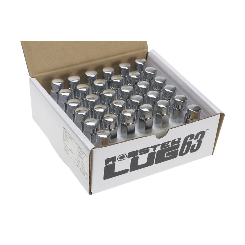 Wheel Mate Monster Lug 63 Nut Set of 32 - Chrome 14x1.50