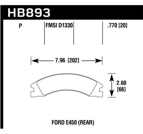 Hawk 08-16 Ford E-450 Super Duty Super Duty Street Rear Brake Pads