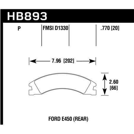 Hawk 08-16 Ford E-450 Super Duty Super Duty Street Rear Brake Pads