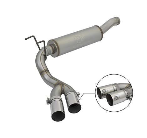 aFe POWER Rebel Series 3.5in 409 SS Cat Back Exhaust w/Pol Tips 14-17 RAM 2500/3500 V8-6.4L Hemi