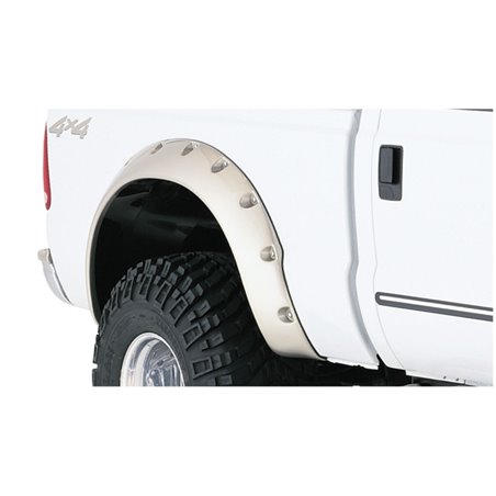 Bushwacker 99-10 Ford F-250 Super Duty Styleside Cutout Style Flares 2pc 98.0/98.6in Bed - Black