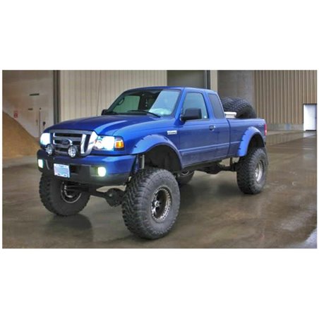 Bushwacker 93-11 Ford Ranger Styleside Cutout Style Flares 2pc 72.0/84.0in Bed - Black