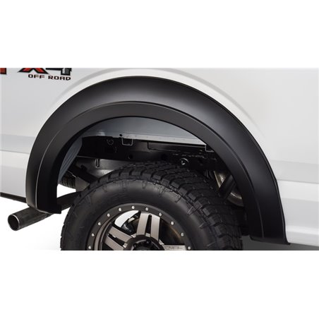 Bushwacker 15-17 Ford F-150 Styleside Extend-A-Fender Style Flares 2pc 67.1/78.9/97.6in Bed - Black