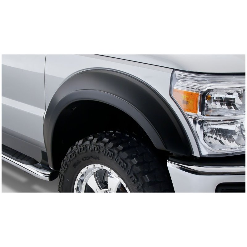 Bushwacker 11-16 Ford F-250 Super Duty Styleside Extend-A-Fender Style Flares 2pc - Black