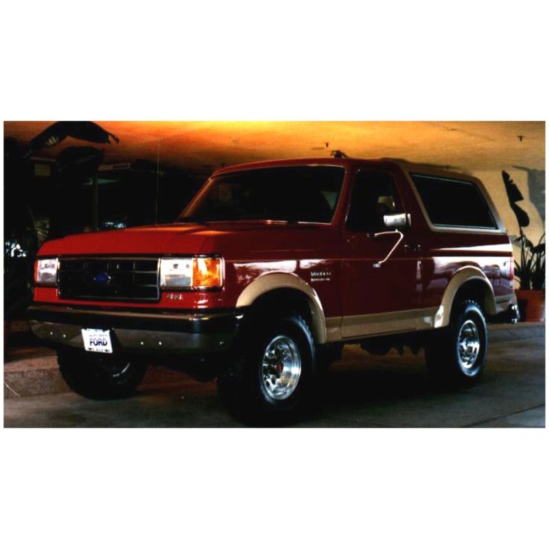 Bushwacker 87-91 Ford Bronco Extend-A-Fender Style Flares 2pc - Black