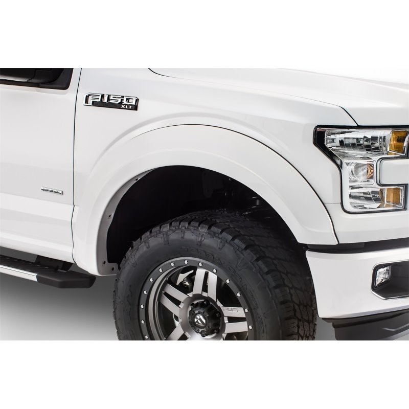 Bushwacker 15-17 Ford F-150 Styleside Extend-A-Fender Style Flares 4pc 67.1/78.9/97.6in Bed - Black