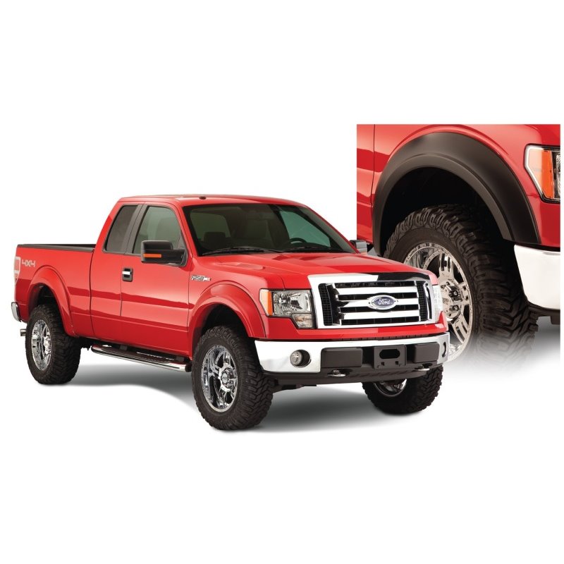 Bushwacker 09-14 Ford F-150 Styleside Extend-A-Fender Style Flares 4pc 67.0/78.8/97.4in Bed - Black