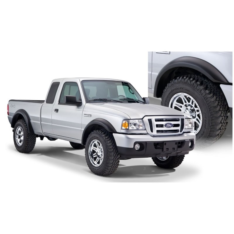 Bushwacker 93-11 Ford Ranger Styleside Extend-A-Fender Style Flares 4pc 72.0/84.0in Bed - Black