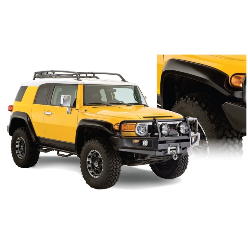 Bushwacker 07-14 Toyota FJ Cruiser Extend-A-Fender Style Flares 4pc - Black