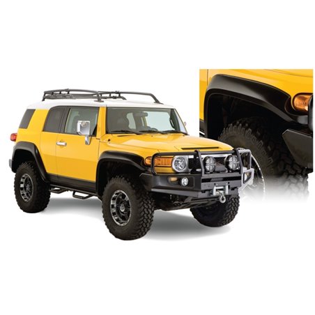 Bushwacker 07-14 Toyota FJ Cruiser Extend-A-Fender Style Flares 4pc - Black