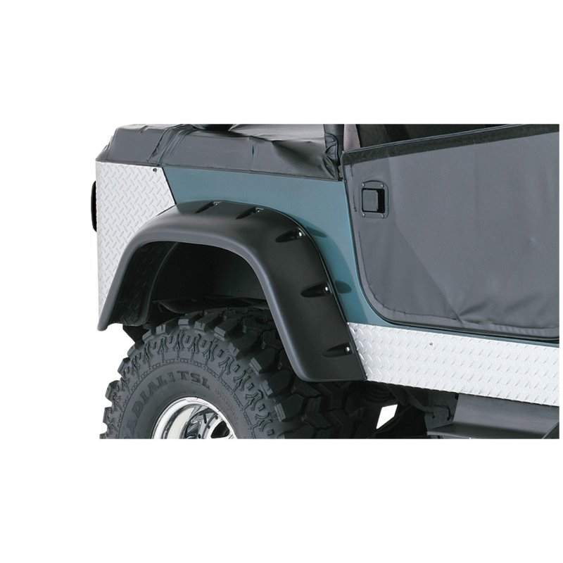 Bushwacker 59-83 Jeep CJ5 Cutout Style Flares 2pc - Black