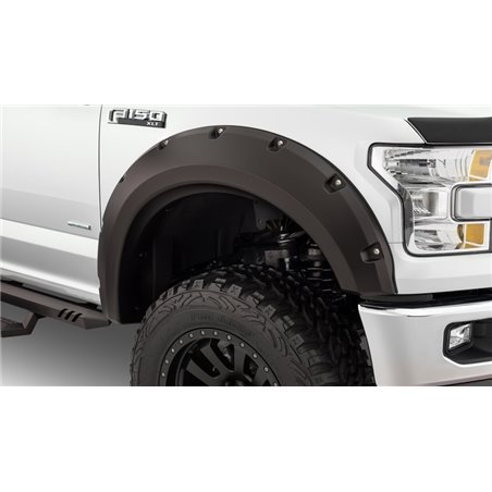 Bushwacker 15-17 Ford F-150 Max Pocket Style Flares 2pc 78.9/67.1/97.6in Bed - Black