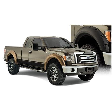 Bushwacker 09-14 Ford F-150 Styleside Max Pocket Style Flares 4pc 67.0/78.8/97.4in Bed - Black