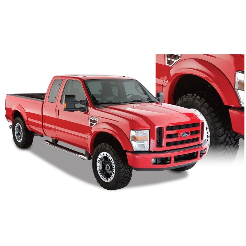 Bushwacker 08-10 Ford F-250 Super Duty Styleside OE Style Flares 4pc 81.0/96.0in Bed - Black