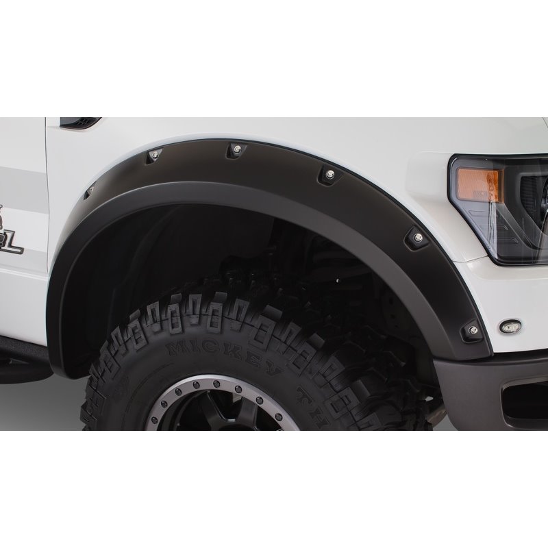 Bushwacker 10-14 Ford F-150 SVT Raptor Pocket Style Flares 2pc - Black