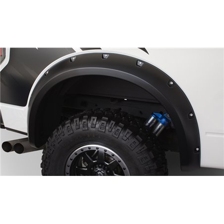 Bushwacker 10-14 Ford F-150 SVT Raptor Pocket Style Flares 2pc - Black