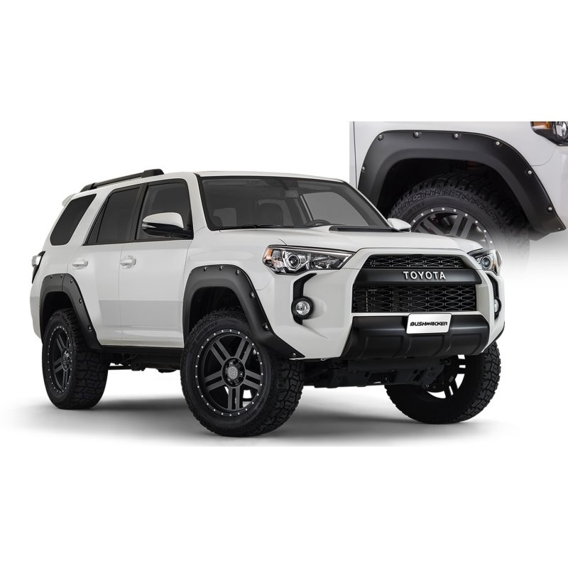 Bushwacker 14-18 Toyota 4Runner Pocket Style Flares 4pc Excludes Limited - Black