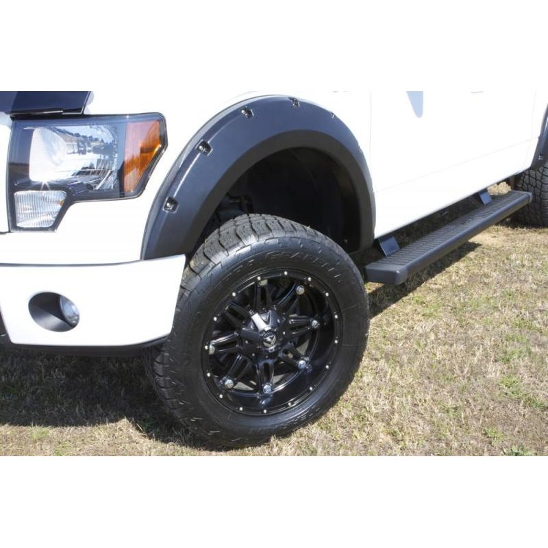 Lund 15-17 Ford F-150 RX-Rivet Style Smooth Elite Series Fender Flares - Black (2 Pc.)