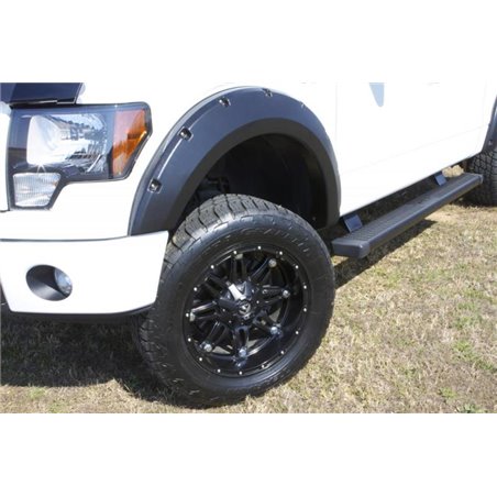 Lund 15-17 Ford F-150 RX-Rivet Style Smooth Elite Series Fender Flares - Black (2 Pc.)