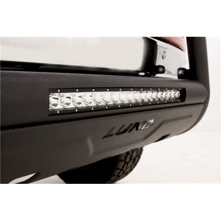 Lund 16-17 Nissan Titan XD Bull Bar w/Light & Wiring - Black