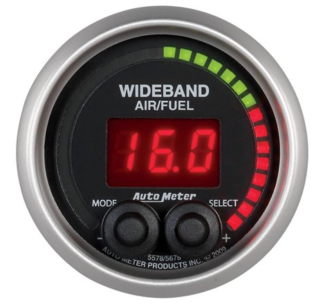 Autometer Elite 52mm Wideband Air/Fuel Ratio PRO Kit