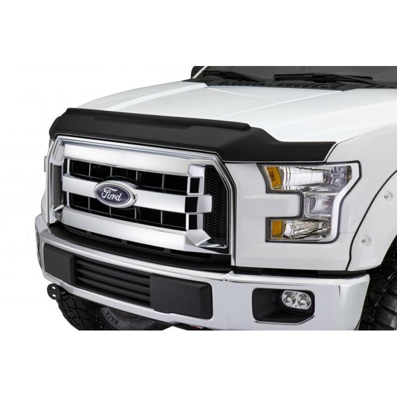 AVS 15-18 Ford F-150 Aeroskin II Textured Low Profile Hood Shield - Black