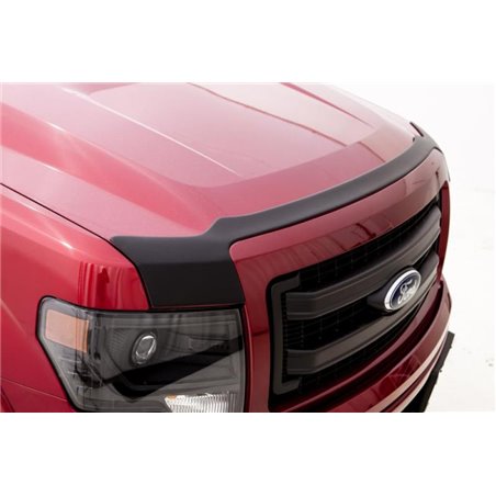 AVS 05-18 Nissan Frontier Aeroskin Low Profile Hood Shield - Matte Black