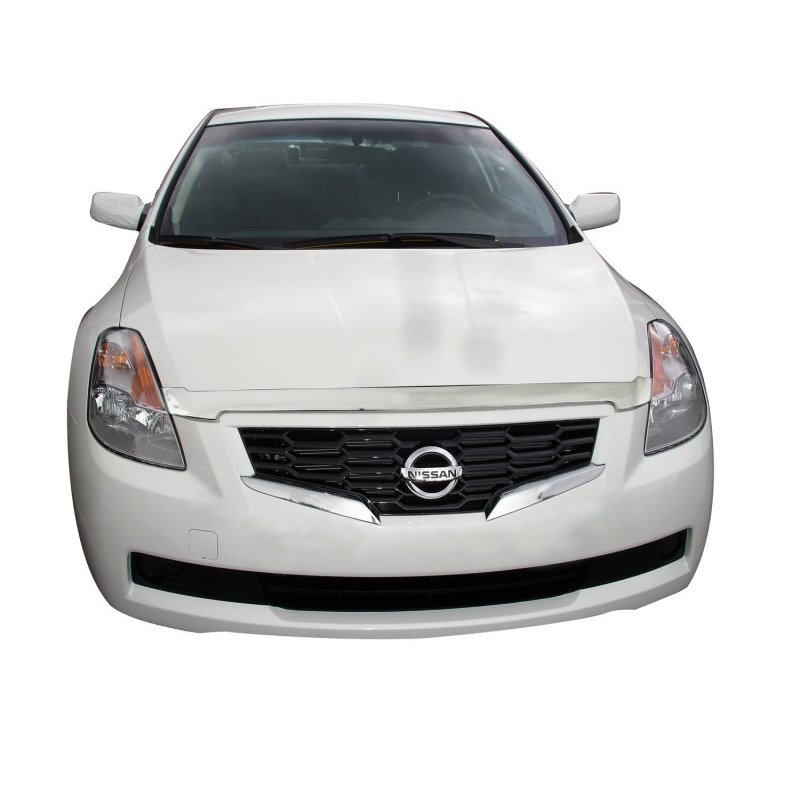 AVS 07-09 Nissan Altima Aeroskin Low Profile Hood Shield - Chrome