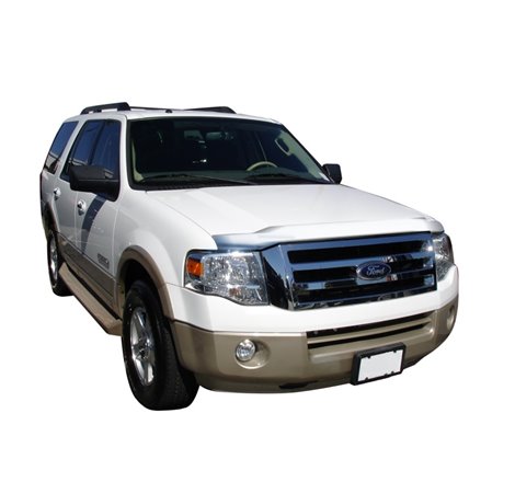 AVS 07-17 Ford Expedition Aeroskin Low Profile Hood Shield - Chrome