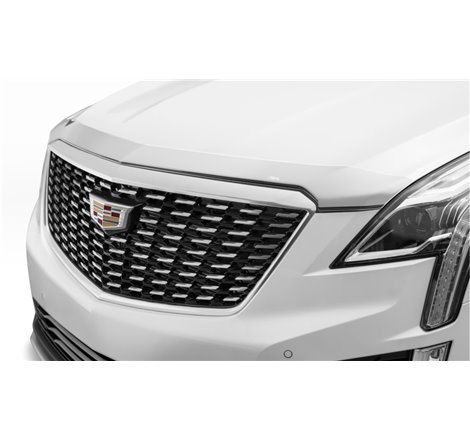 AVS 17-18 Cadillac XT5 Aeroskin Low Profile Hood Shield - Chrome