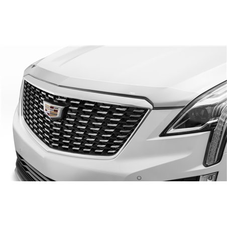 AVS 17-18 Cadillac XT5 Aeroskin Low Profile Hood Shield - Chrome