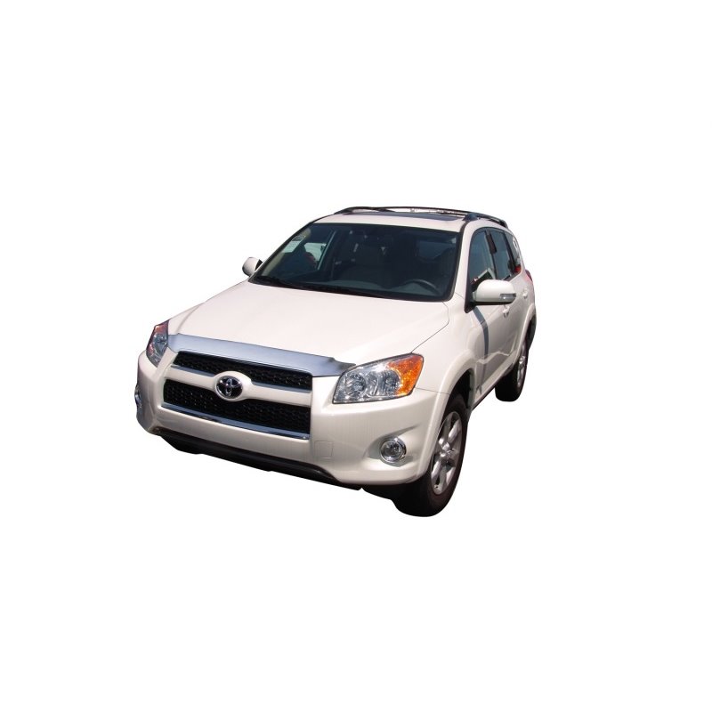 AVS 06-11 Toyota RAV4 Aeroskin Low Profile Hood Shield - Chrome