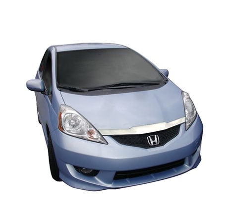 AVS 09-10 Honda Fit Aeroskin Low Profile Hood Shield - Chrome