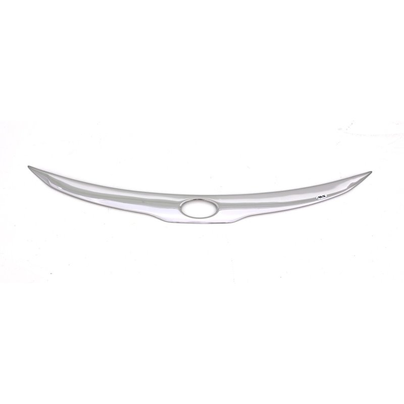 AVS 11-15 Kia Optima (Grille Fascia Mount) Aeroskin Low Profile Hood Shield - Chrome