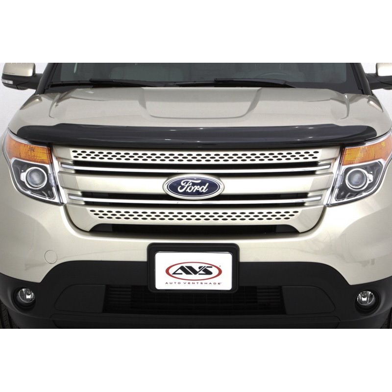 AVS 11-15 Ford Explorer (Excl. Sport Model) High Profile Bugflector II Hood Shield - Smoke