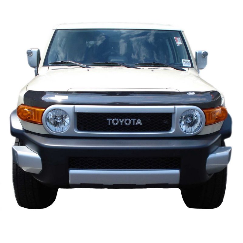 AVS 07-14 Toyota FJ Cruiser High Profile Bugflector II Hood Shield - Smoke