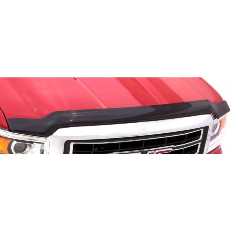 AVS 16-18 Nissan Titan XD Bugflector Medium Profile Hood Shield - Smoke