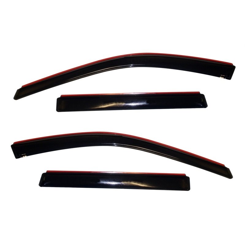 AVS 11-18 Jeep Grand Cherokee (Not L Model) Ventvisor In-Chnl FRT & RR Window Deflectors 4pc - Smk