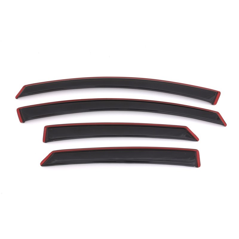 AVS 13-18 Ford Fusion Ventvisor In-Channel Front & Rear Window Deflectors 4pc - Smoke