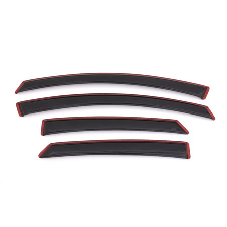 AVS 13-18 Ford Fusion Ventvisor In-Channel Front & Rear Window Deflectors 4pc - Smoke