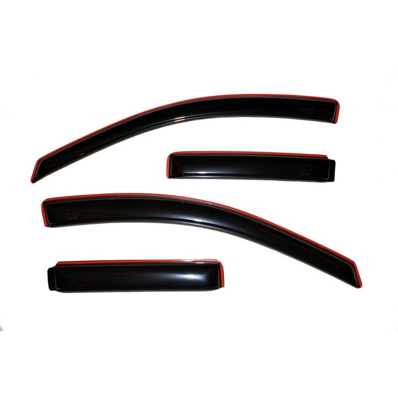 AVS 07-10 Jeep Compass Ventvisor In-Channel Front & Rear Window Deflectors 4pc - Smoke