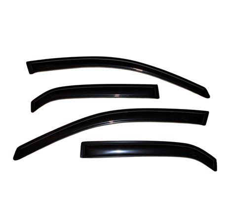 AVS 02-06 Mitsubishi Lancer Ventvisor Outside Mount Window Deflectors 4pc - Smoke