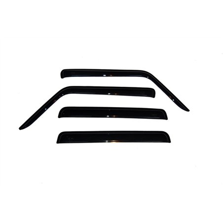 AVS 06-10 Jeep Commander Ventvisor Outside Mount Window Deflectors 4pc - Smoke