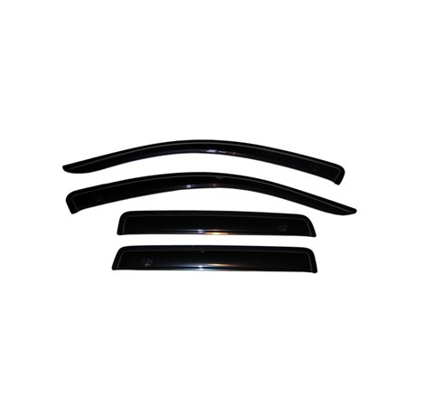 AVS 07-10 Mitsubishi Outlander Ventvisor Outside Mount Window Deflectors 4pc - Smoke