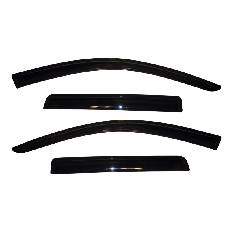 AVS 11-18 Mitsubishi Outlander (Excl. Sport) Ventvisor Outside Mount Window Deflectors 4pc - Smoke