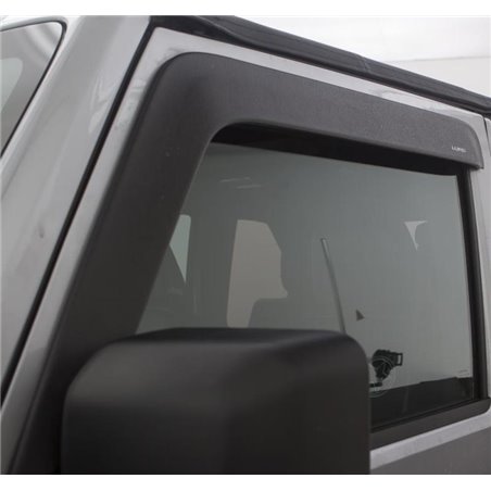 AVS 07-18 Jeep Wrangler (2 Door Only) Ventvisor Low Profile Window Deflectors 2pc - Matte Black