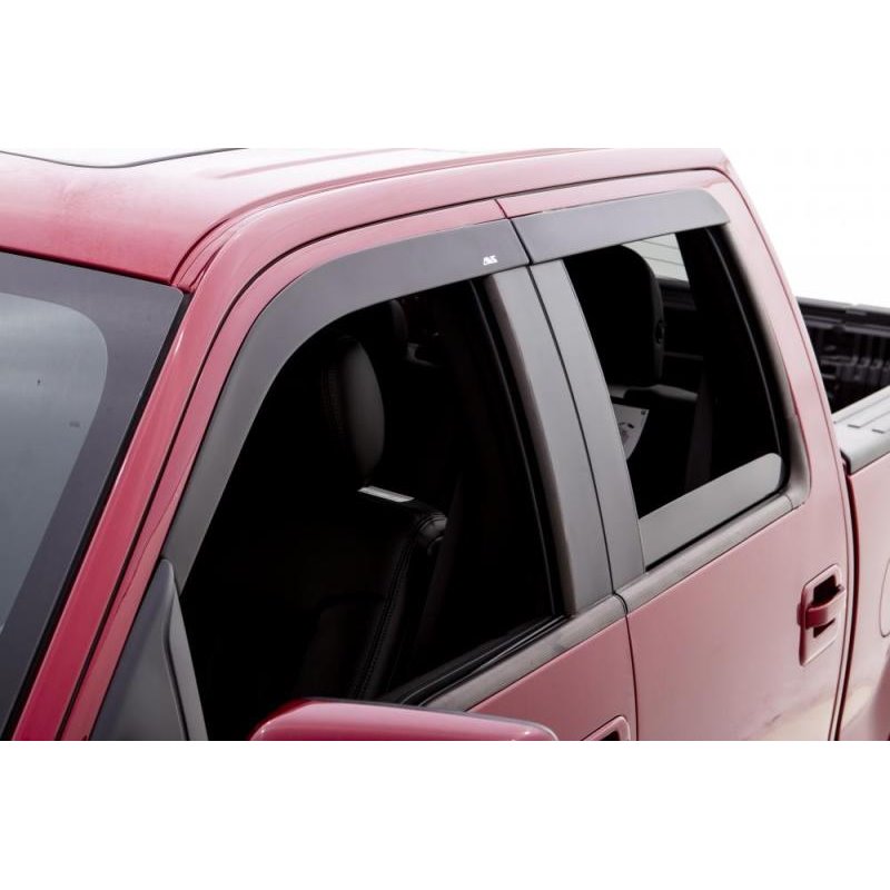 AVS 04-14 Ford F-150 Supercab Ventvisor Low Profile Window Deflectors 4pc - Matte Black